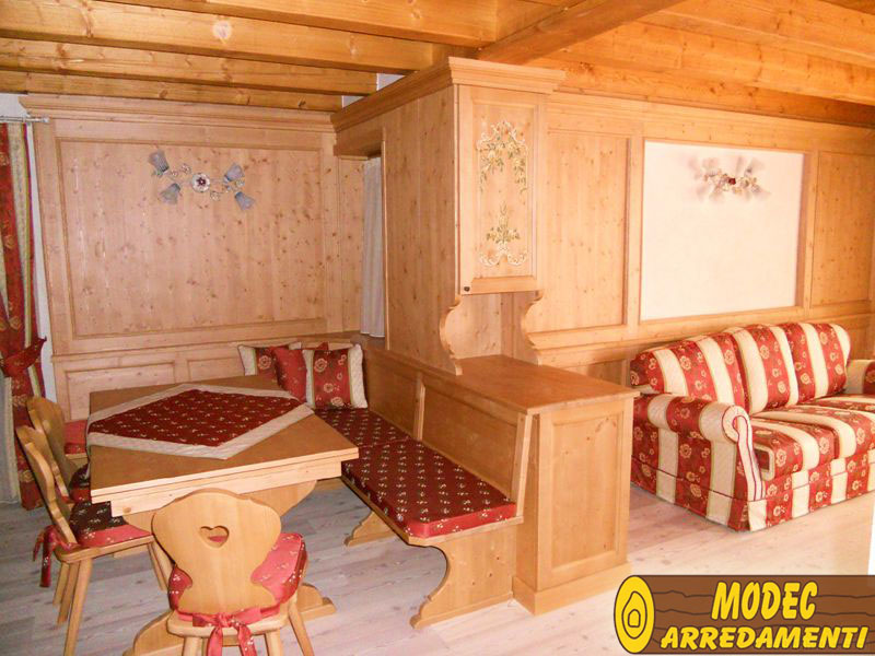 Arredi personalizzati rustici e per la montagna modec arredamenti Mobili rustici montagna