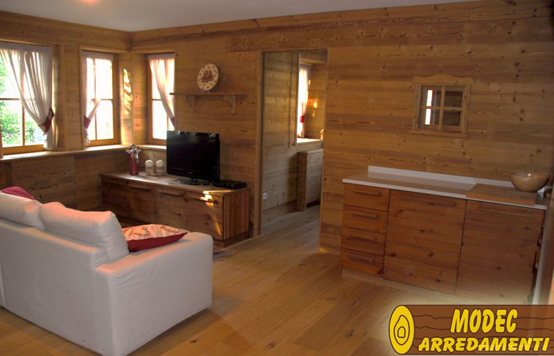 Arredi personalizzati rustici e per la montagna modec arredamenti Mobili rustici montagna