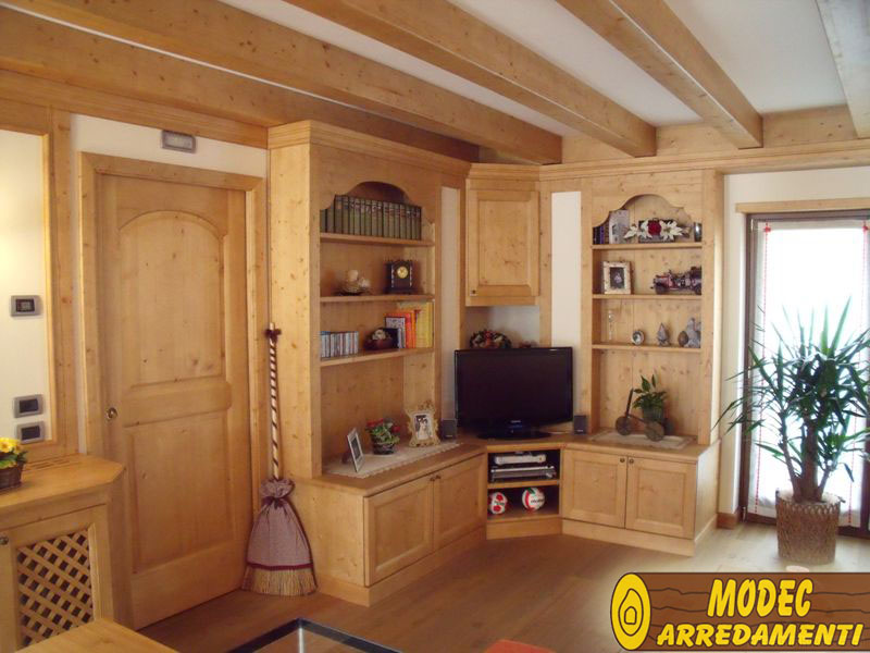 Arredi personalizzati rustici e per la montagna modec arredamenti Mobili rustici montagna